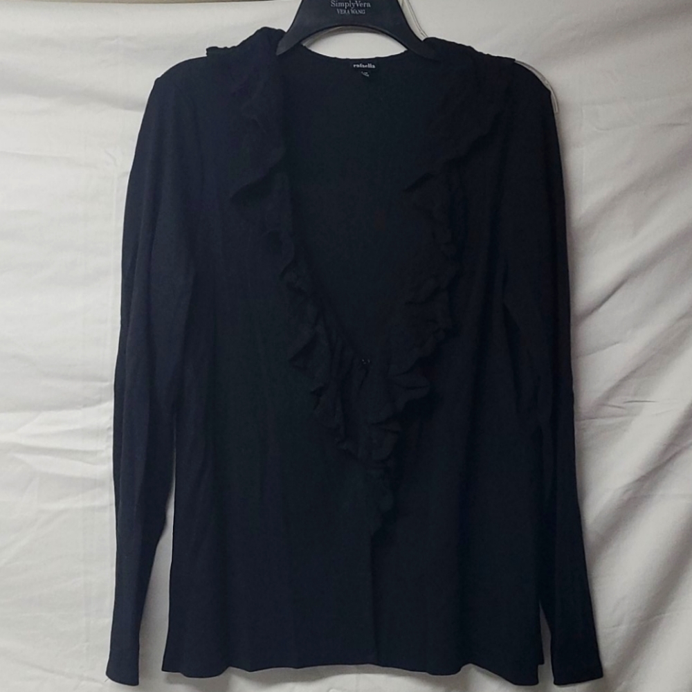 Raffaello shawl collar open front cardigan